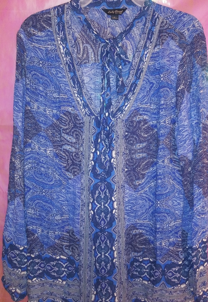 Lucky Brand boho peasant top